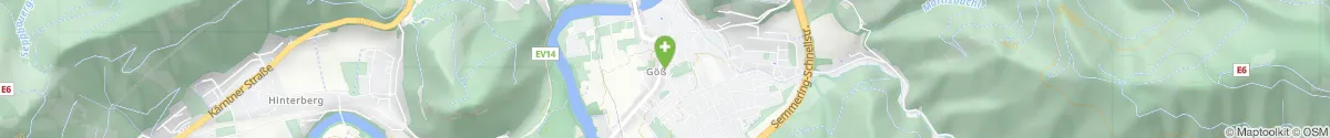 Kartendarstellung des Standorts für Apotheke in Göss in 8700 Leoben-Göss
